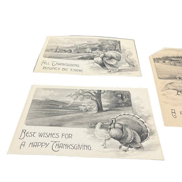 Vintage Postcard Lot - Thanksgiving Post Cards - Picture 3 of 8